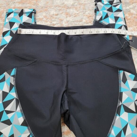 Karma‎ Printed Danica Tights in GTM Turquoise - Size Large - Picture 7 of 9